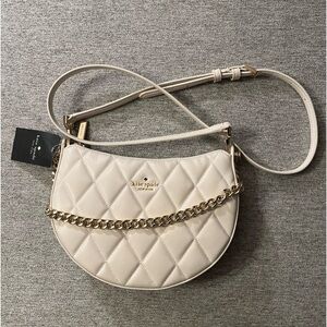 NWT Kate Spade Carey Zip Top Crossbody Parchment Cream
